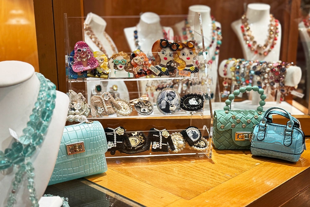 Keri Craig Emporium, Brisbane Arcade, Brisbane CBD, ball gowns, sequins, chiffon, high-end ladies fashion, where to buy womenswear in Brisbane, underground cafe, homewares, children's gifts, kids books, toys for toddlers, fabric, designer clothes, iconic landmark