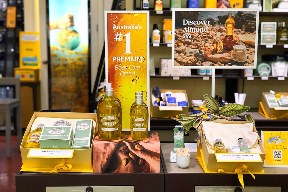 L'Occitane en Provence, Brisbane, Queensland, Cairns, Toowoomba, Gold Coast, natural award-winning skin care for women, mens skincare, vegan fragrances, perfume, gift shopping in Brisbane