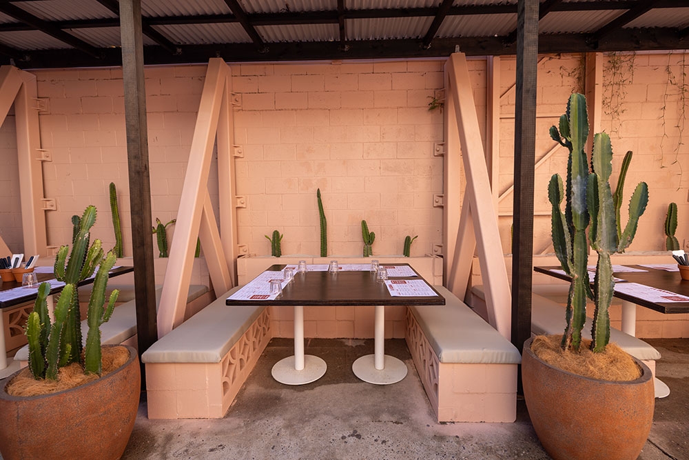 Booth seating at La Bodega Fortitude Valley