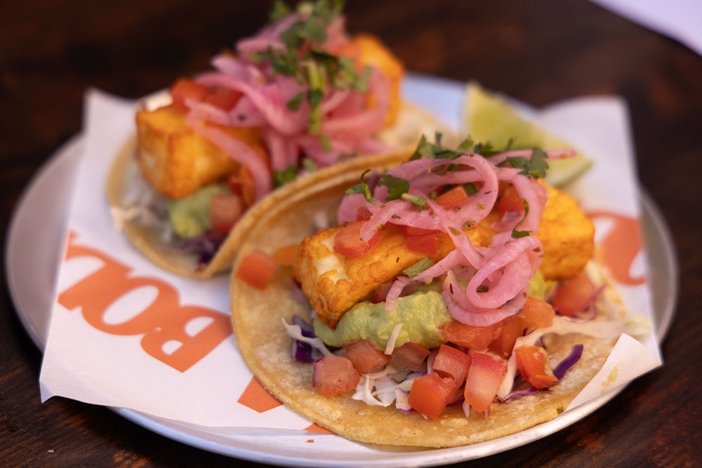 tacos on plate