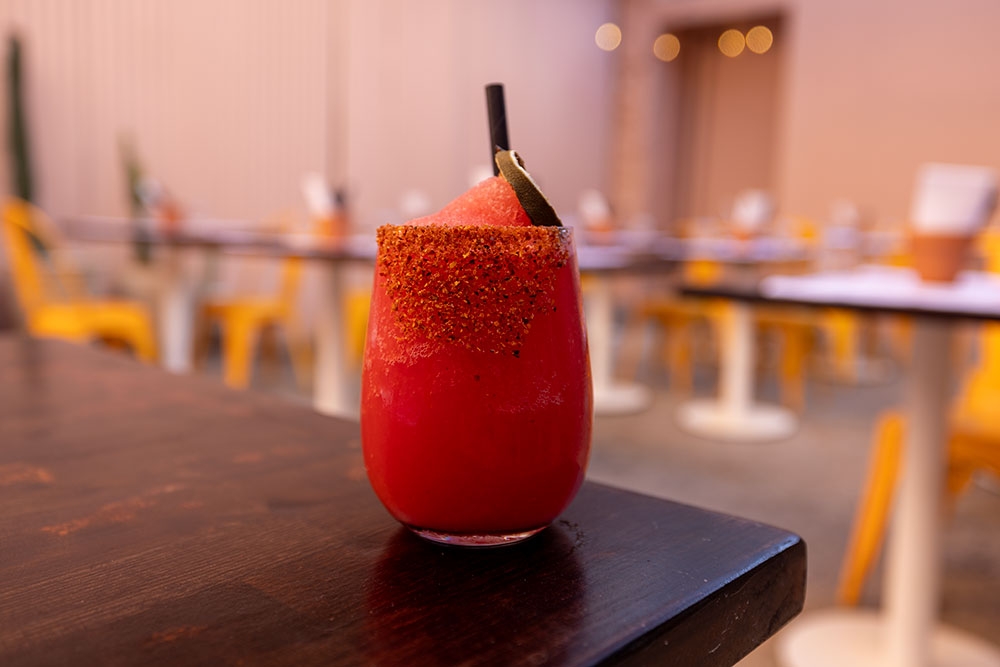 cocktail on table