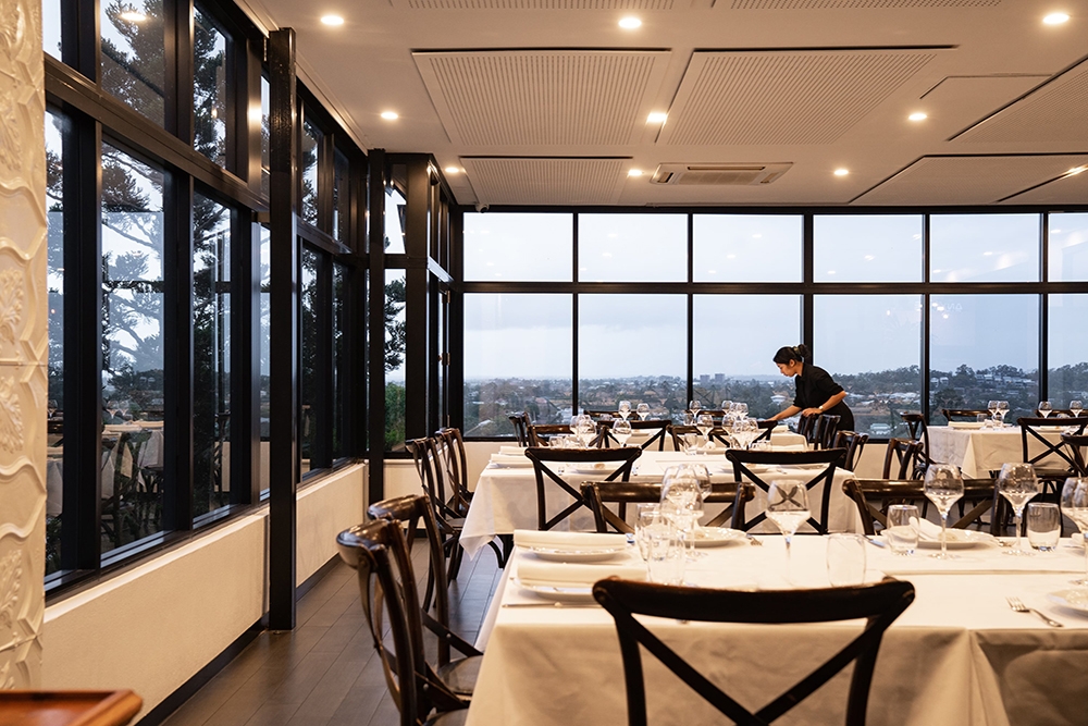 Inside seating at La Belle Vie Bistro, Bardon