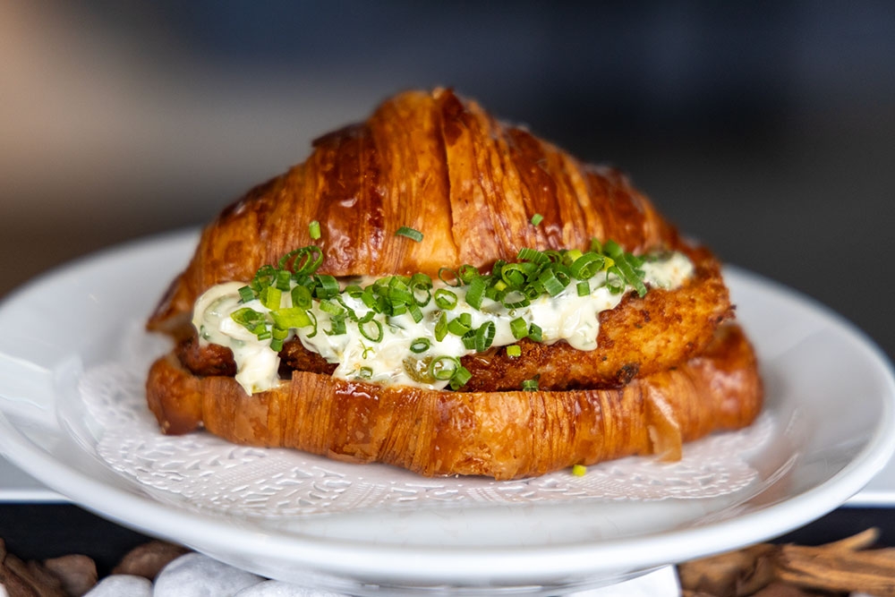 croissant slider at Rise Le Restaurant 