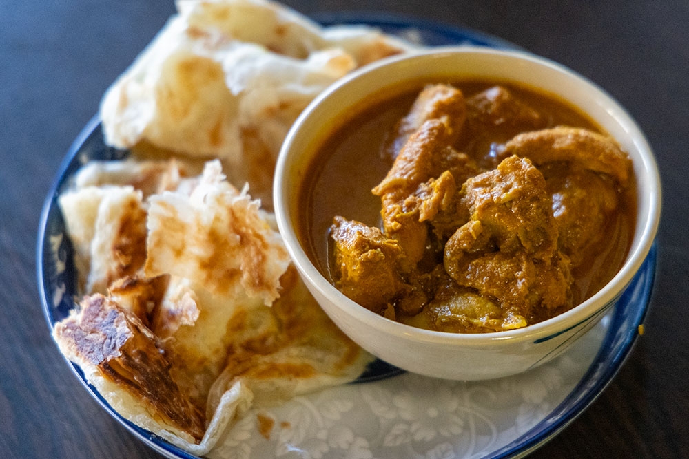 Chicken curry roti at Lemak Kitchen & Bar