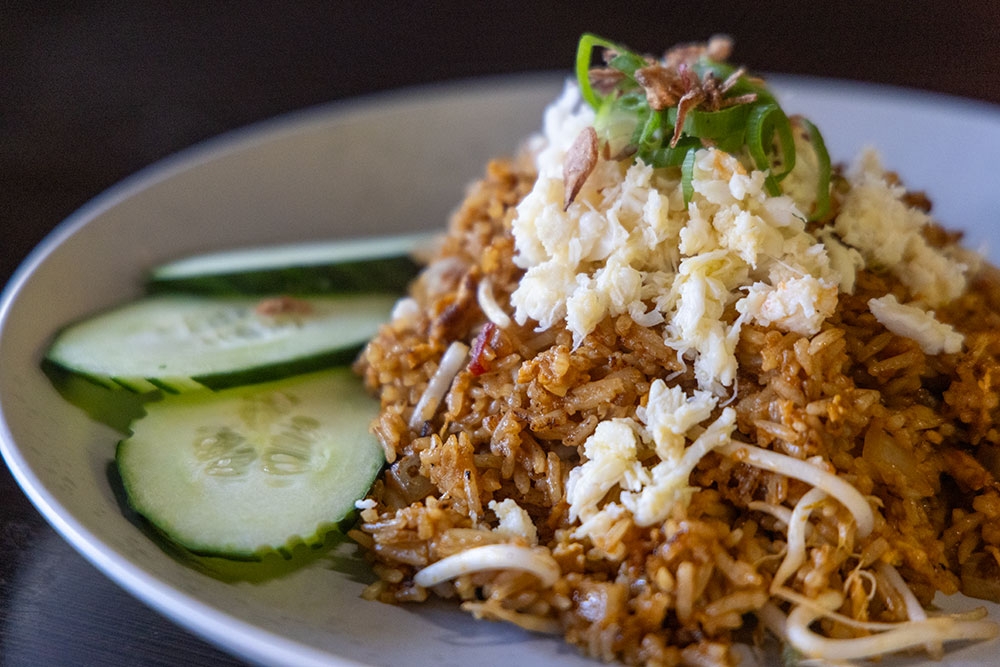 Nasi Goreng with crab meat at Lemak Kitchen & Bar