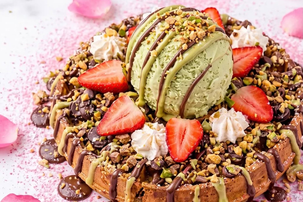 Dubai waffle Loverboy Cafe