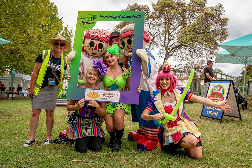 Festival goers at Stanthorpe