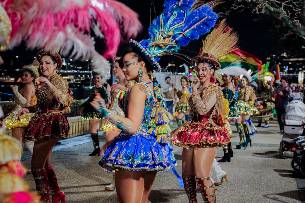 Performers at Luminus Lantern Parade