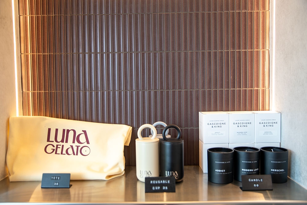 Merch at Luna Gelato