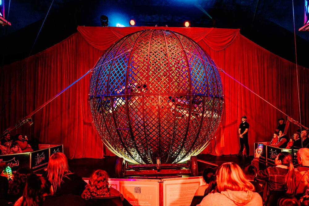 Set up of Ashton's Circus