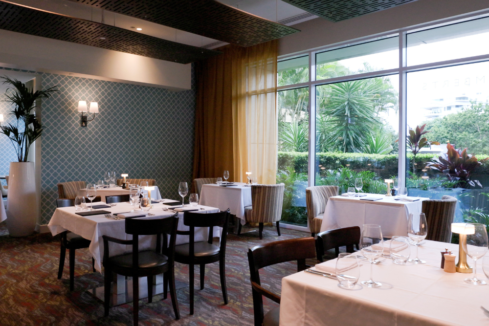 Tables near window in Lamberts Restaurant Kangaroo Point
