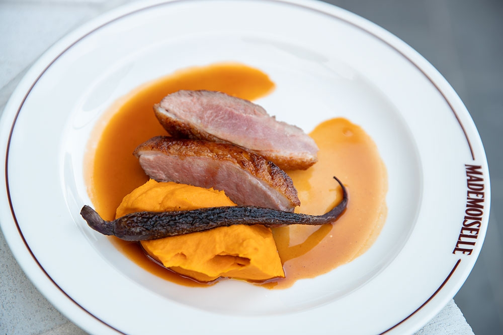 Magret de canard at Mademoiselle Restaurant