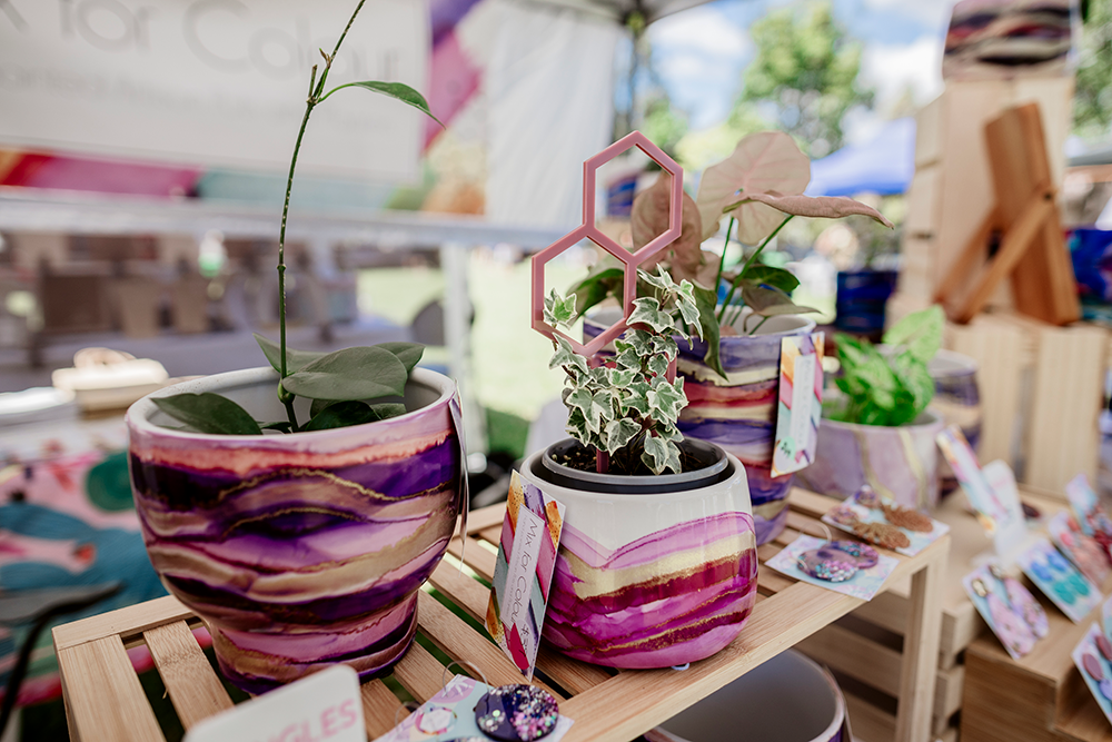 stall at Redlands Coast Collective Markets