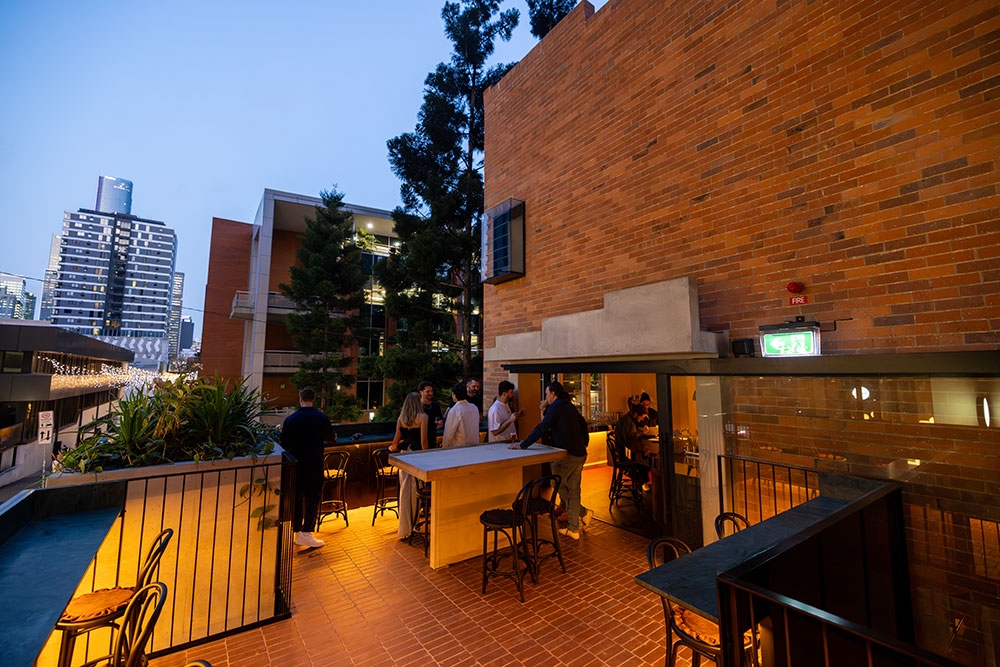 Rooftop bar at Marlowe