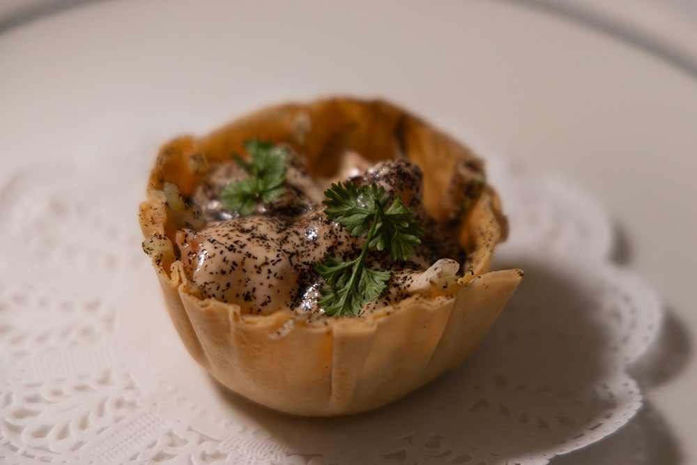 Prawn cocktail tart at Marlowe