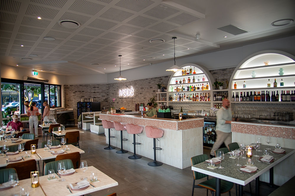 Bar inside Mede Restaurant, Bulimba