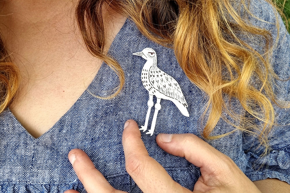 curlew brooch