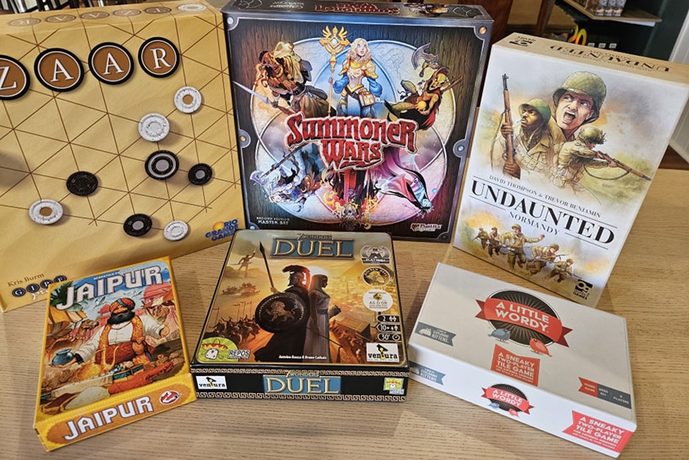 Board games at Meeple & Mug West End