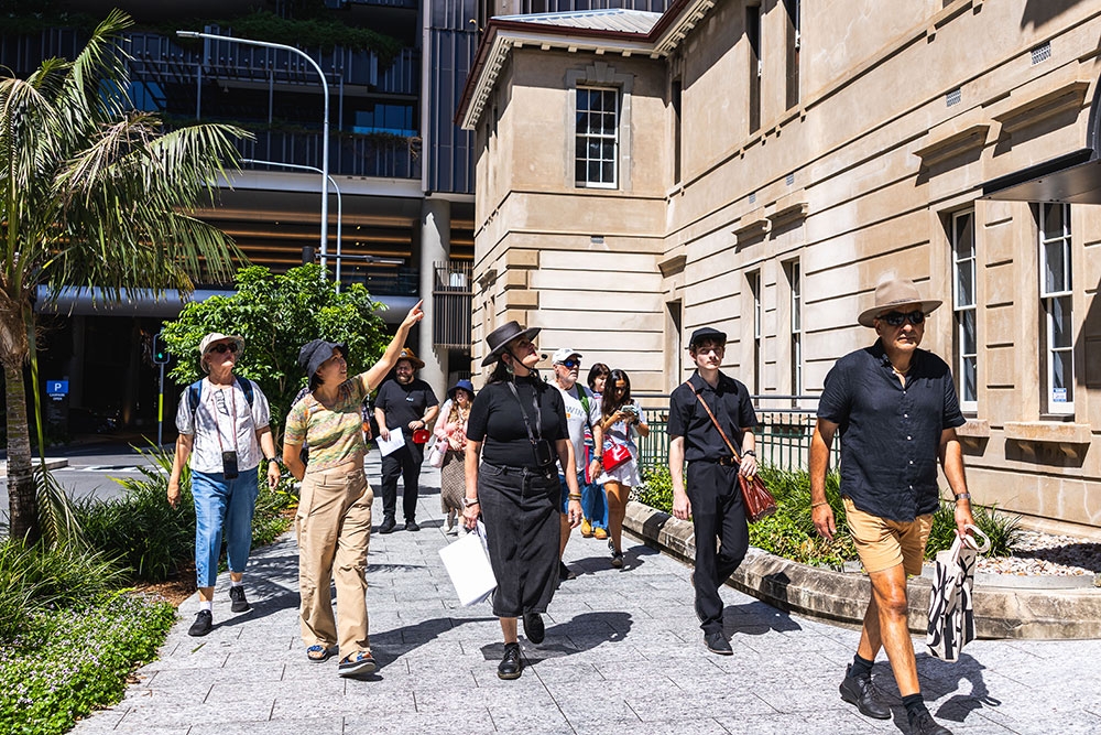 People walking in city Convict Walking Tour