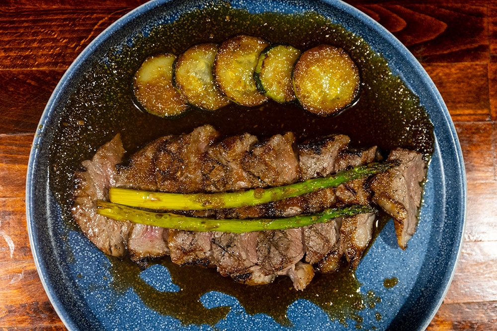 Japanese food on a plate at Mobo Japanese Kangaroo Point