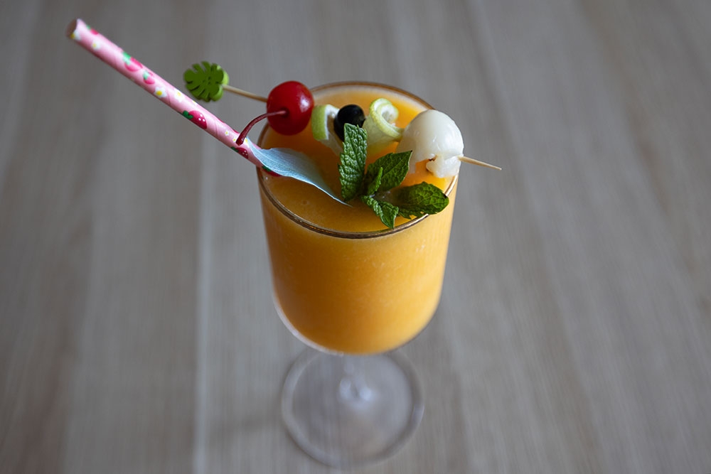 Korean fruit drink at Momo Chicken Newmarket