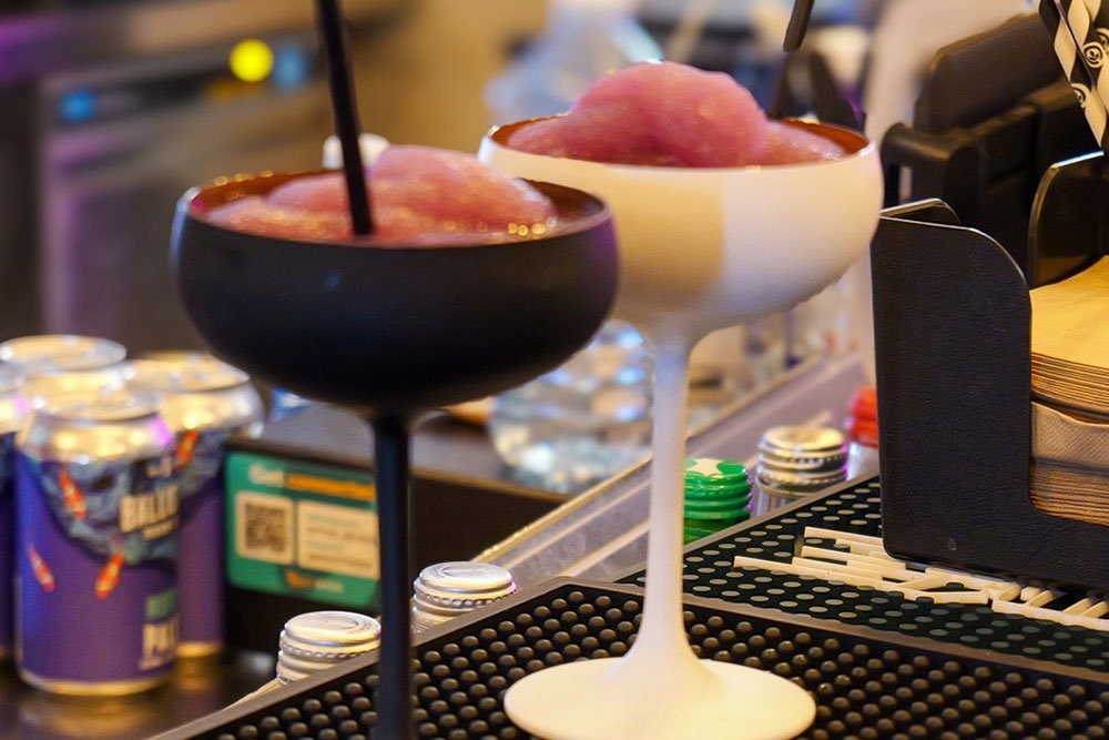Frozen slushie cockatils at Mr Bao