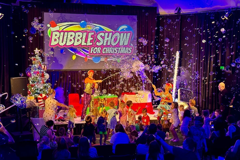 Performers of Bubble show RPAC