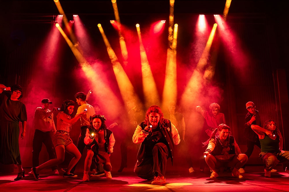 Actors on stage at Footloose The Musical