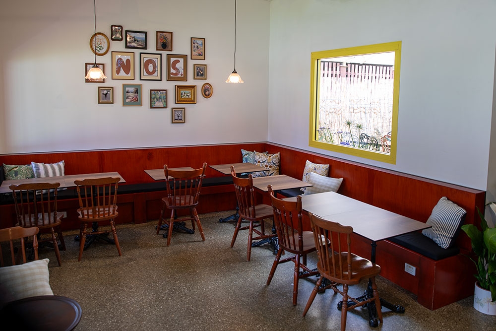 Interior seating at NOS Bakehouse Dutton Park