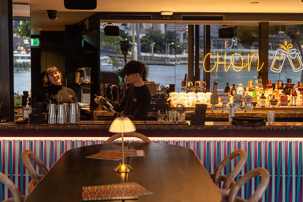 Bar inside Naga Thai South Bank