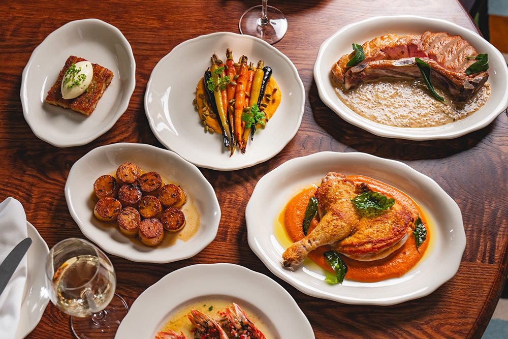 Selection of the extensive menu at Naldam House Brasserie & Terrace Brisbane CBD