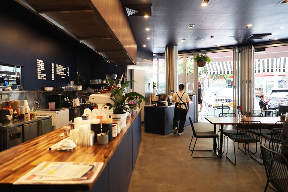 Interior of Navy and Oak 