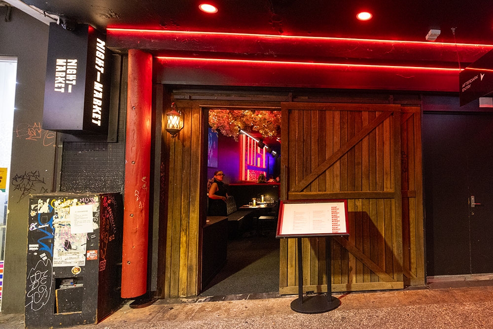 Entry door to Night Market