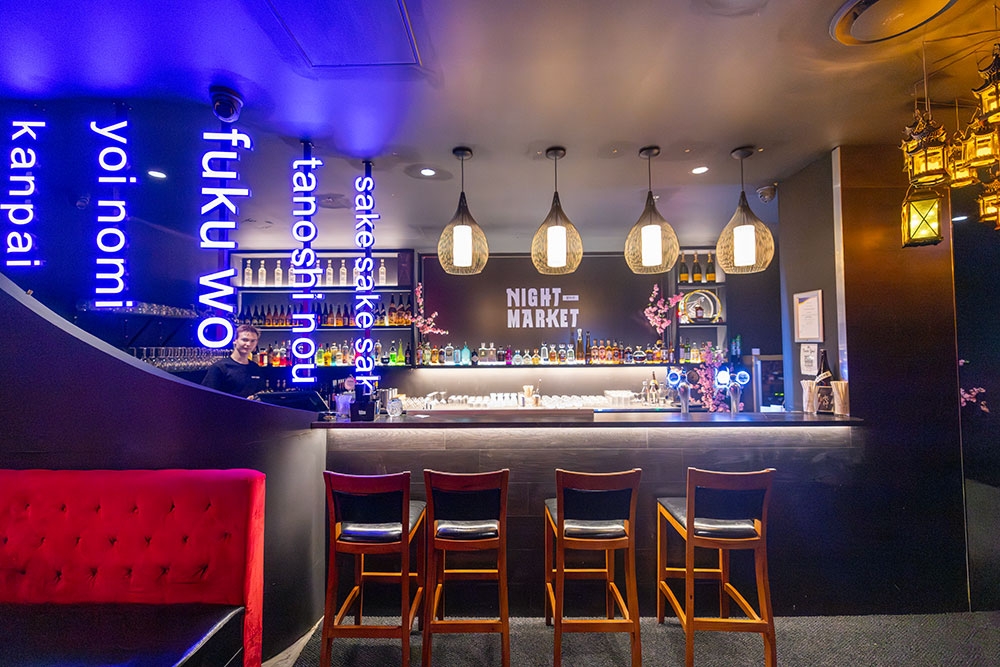 Bar at rear of Night Market