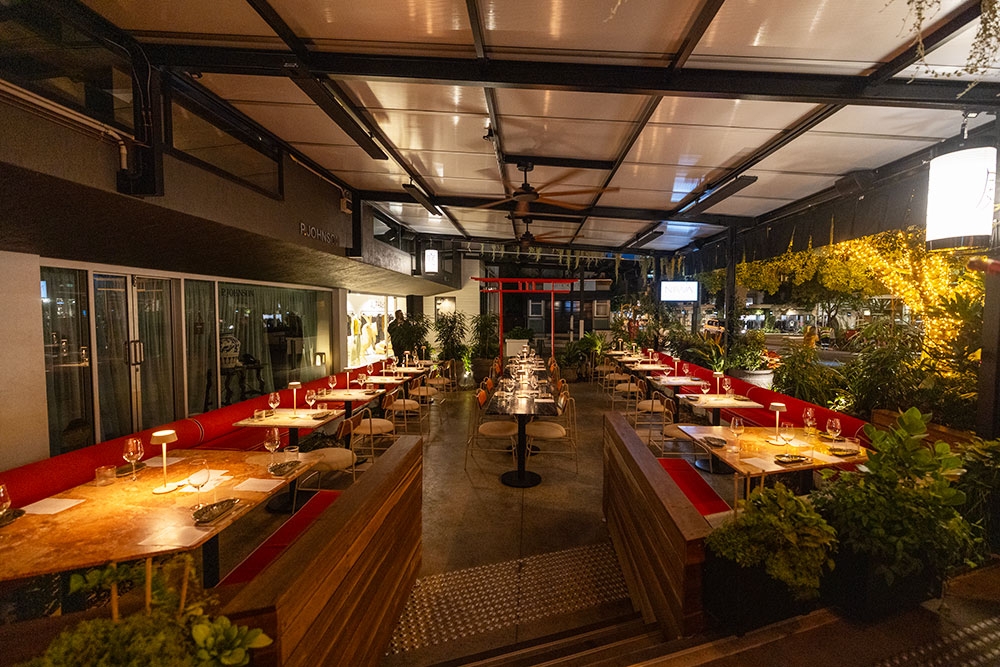 Seating on terrace at NIIWA
