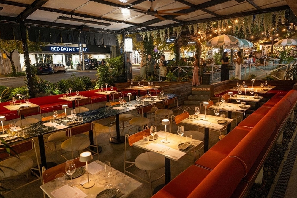 Dining tables set at NIIWA