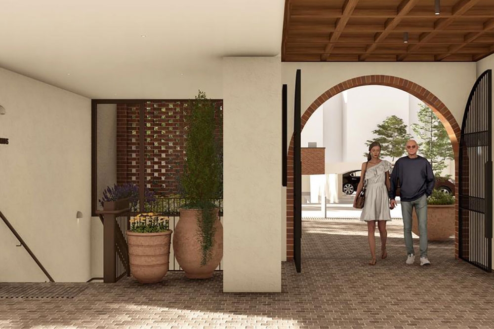 Artists impression of couple inside Norman Northside 