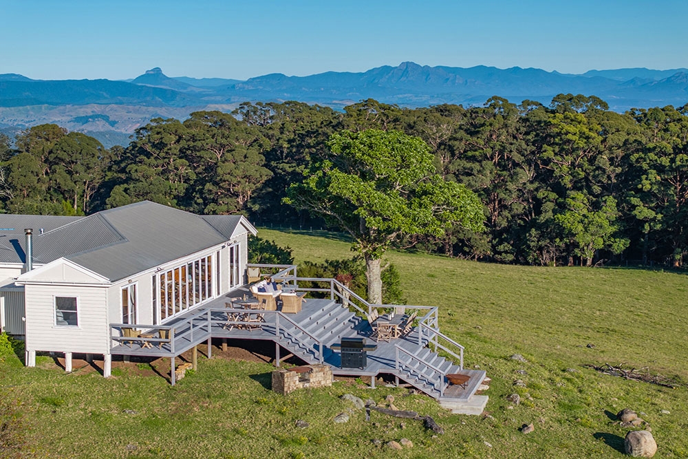 Aerlal view of Luke's Farm House 