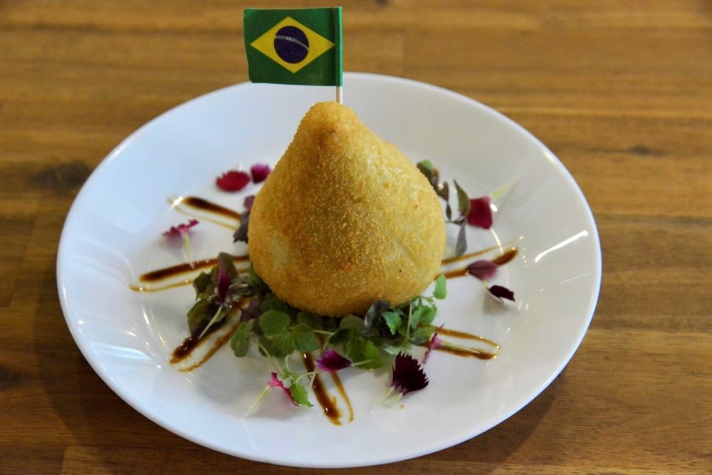 Plate of food at O Brasileiro, Brisbane CBD