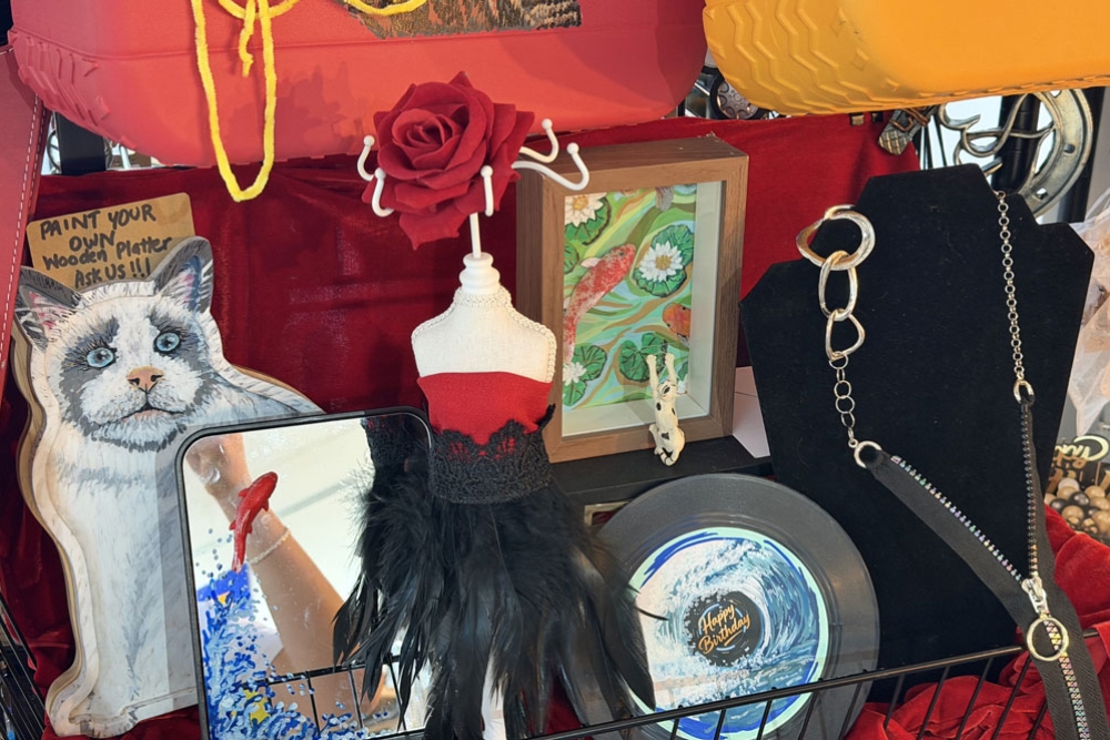 A selection of handmade items at Outside The Box