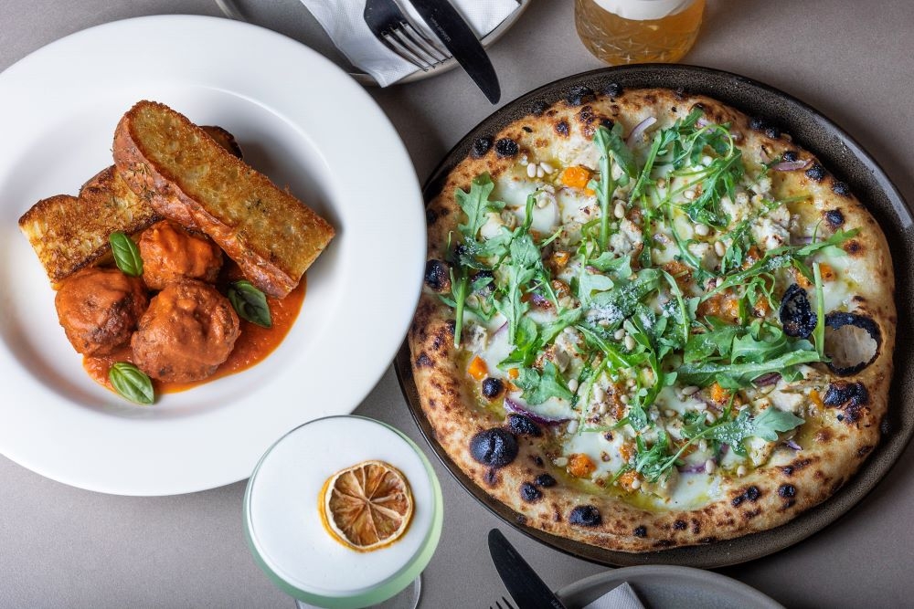 Pizza and pasta at Paninni's Italian Restaurant 