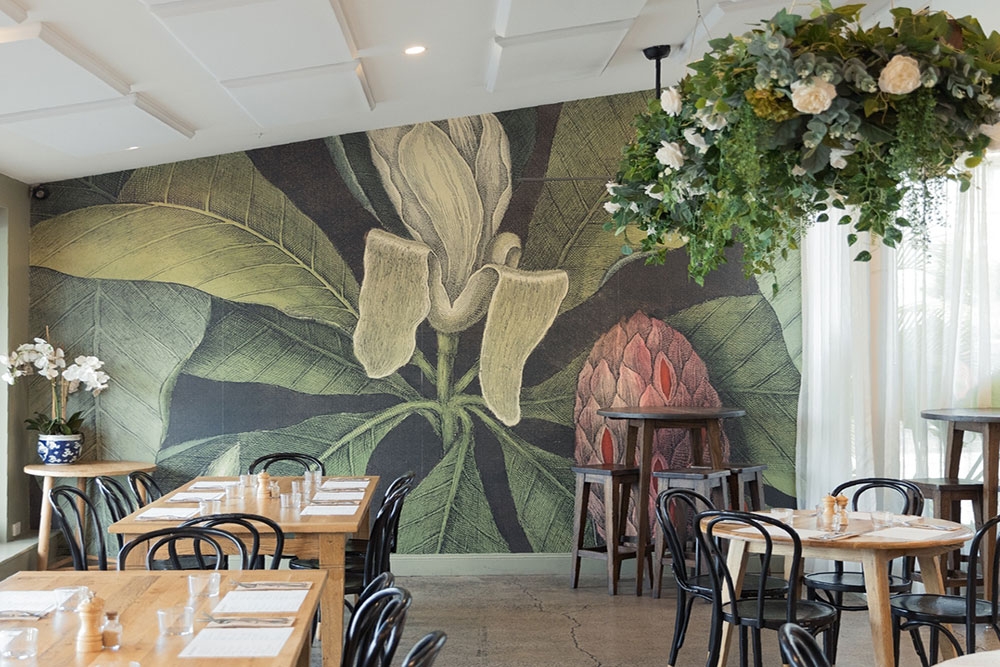 Inside seating at Pawpaw Cafe East Brisbane