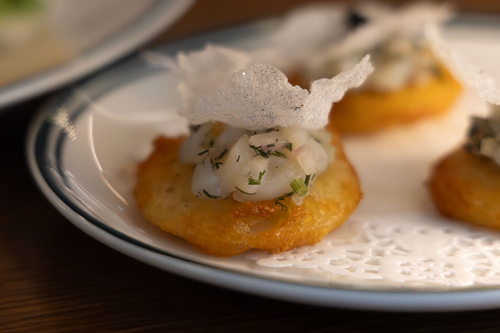 Scallop on Scallop, Oscietra Caviar, Chives