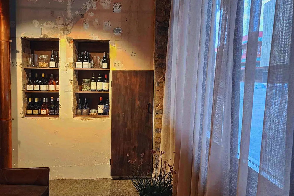 Window and door at Perspective Dining