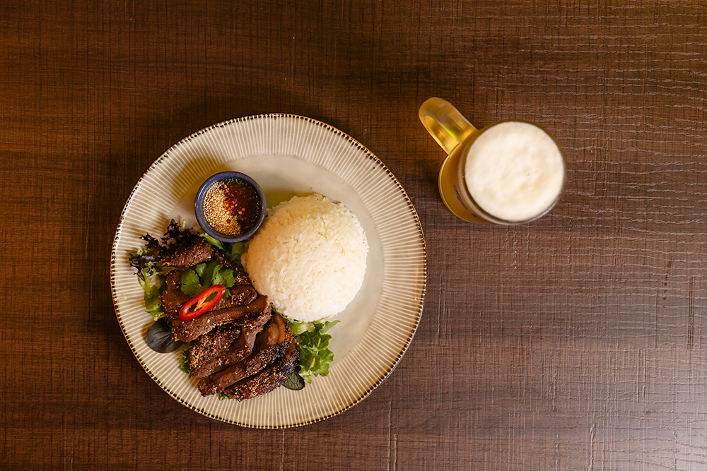 Crying beef and beer