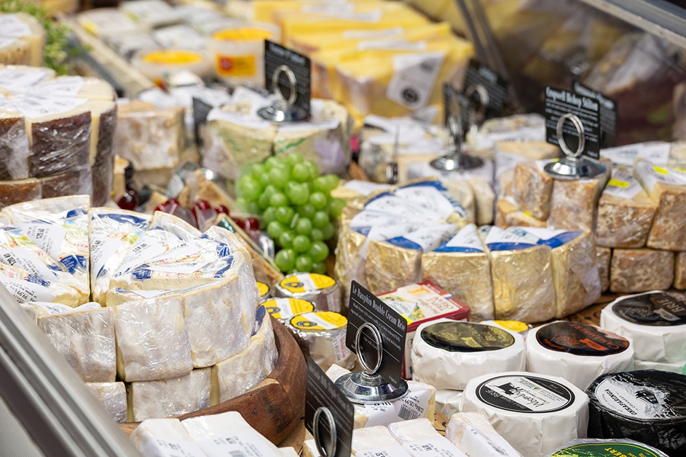 Cheese counter at Rosalie Gourmet Market