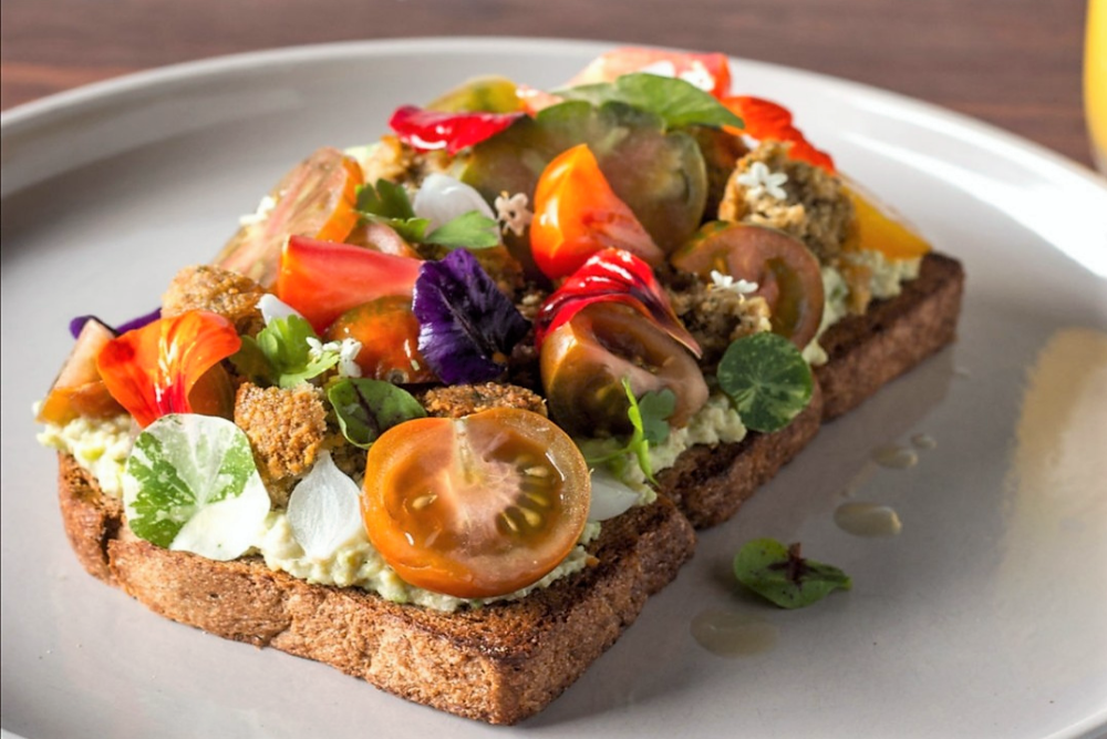 Gourmet toast at Ralph & Co cafe, Camp Hill 
