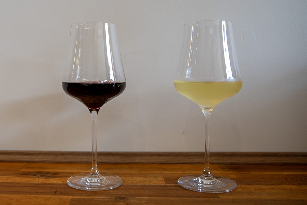 Glasses of Wine at Ruby's Wine Shop