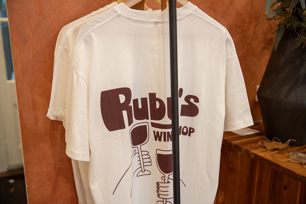T Shirt at Ruby's Wine Shop