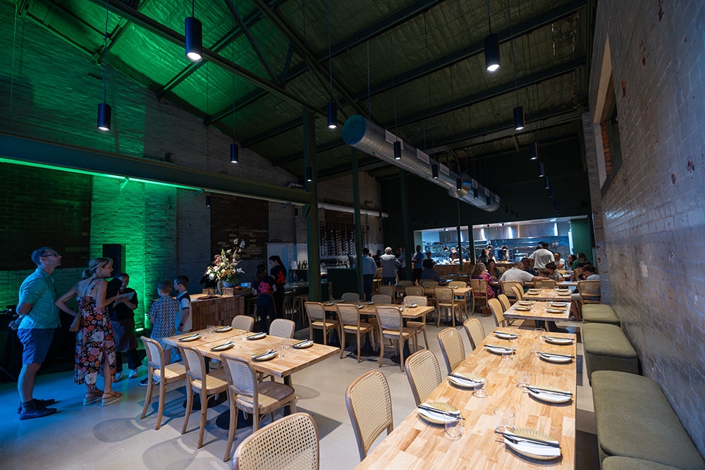 Downstairs dining hall inside RUNG Brisbane